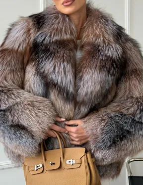 Полушубок из чернобурки