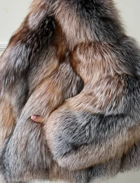 Полушубок из чернобурки