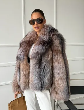 Полушубок из чернобурки