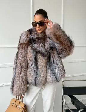 Полушубок из чернобурки