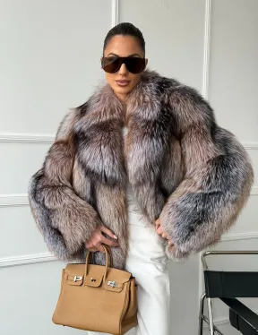 Полушубок из чернобурки