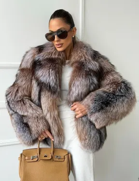 Полушубок из чернобурки