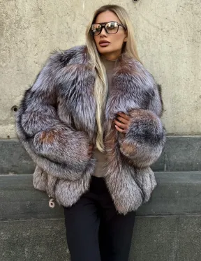 Полушубок из чернобурки