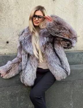 Полушубок из чернобурки