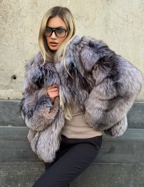 Полушубок из чернобурки