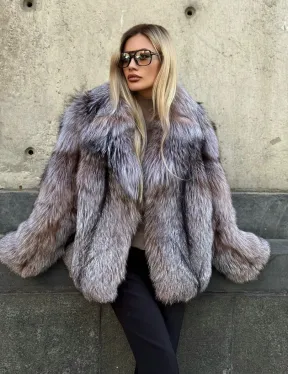 Полушубок из чернобурки