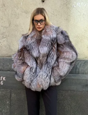 Полушубок из чернобурки