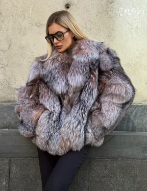 Полушубок из чернобурки