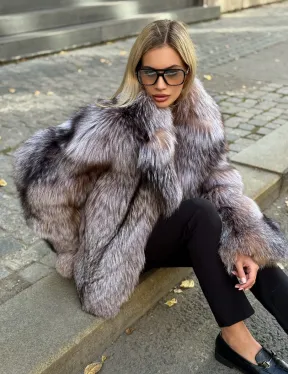 Полушубок из чернобурки