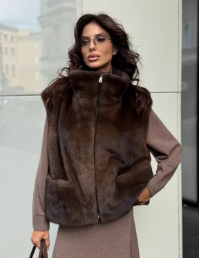 Жилет из норки
