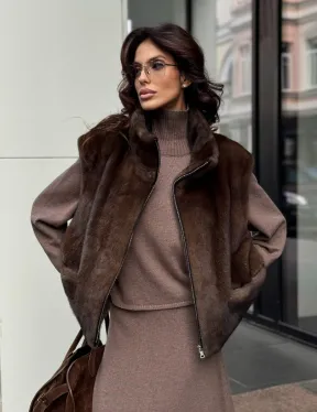 Жилет из норки