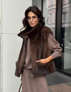 Жилет из норки