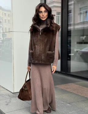 Жилет из норки