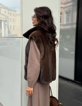 Жилет из норки