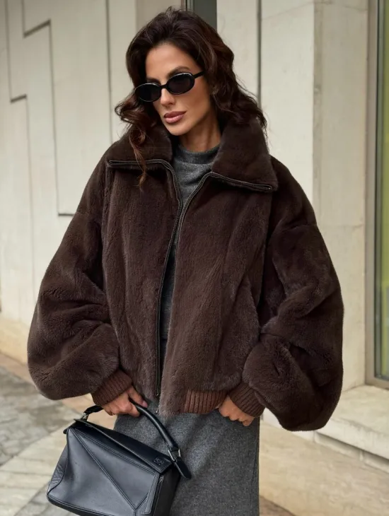 Норковая шуба - бомбер