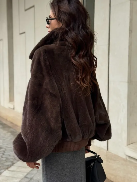Норковая шуба - бомбер