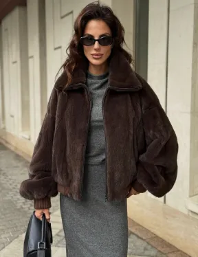 Норковая шуба - бомбер