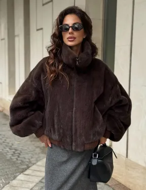 Норковая шуба - бомбер