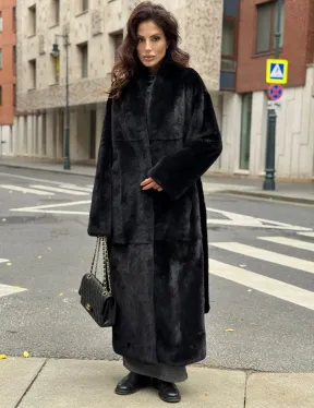 Шуба норковая черная 