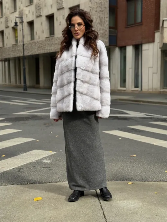 Шуба норковая - короткий жакет