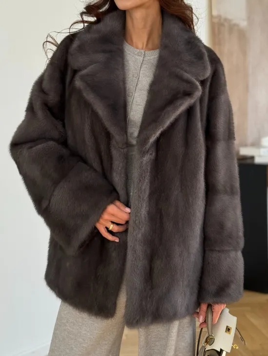 Норковая шуба сапфир