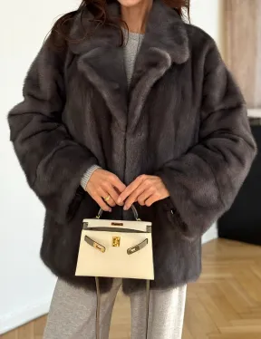 Норковая шуба сапфир