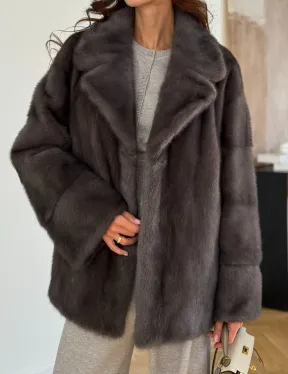 Норковая шуба сапфир