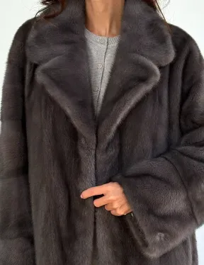 Норковая шуба сапфир