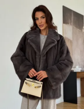 Норковая шуба сапфир