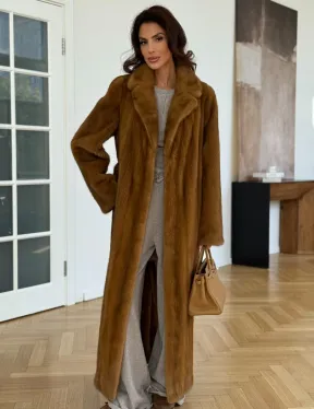 Шуба норковая золотая