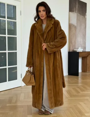 Шуба норковая золотая