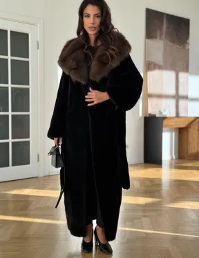 Шуба из меха норки BLACKGLAMA