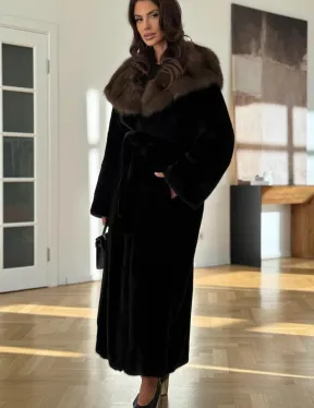 Шуба из меха норки BLACKGLAMA