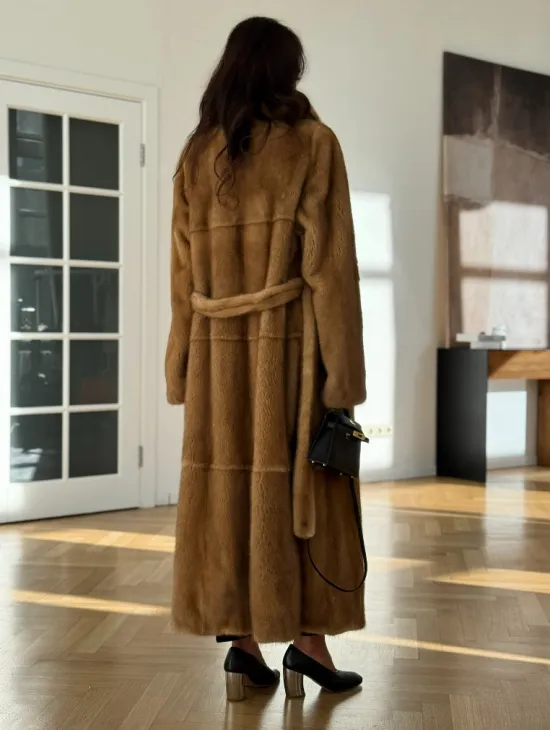 Золотая норковая шуба