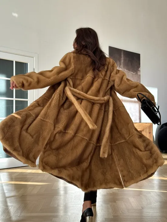 Золотая норковая шуба