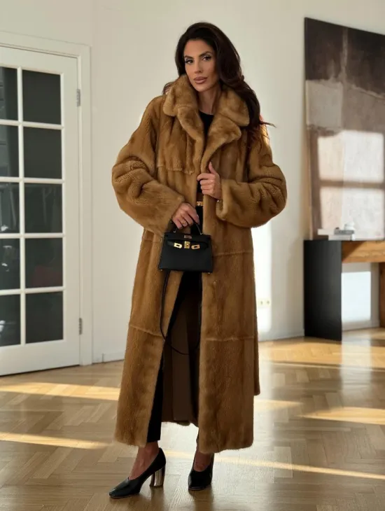 Золотая норковая шуба