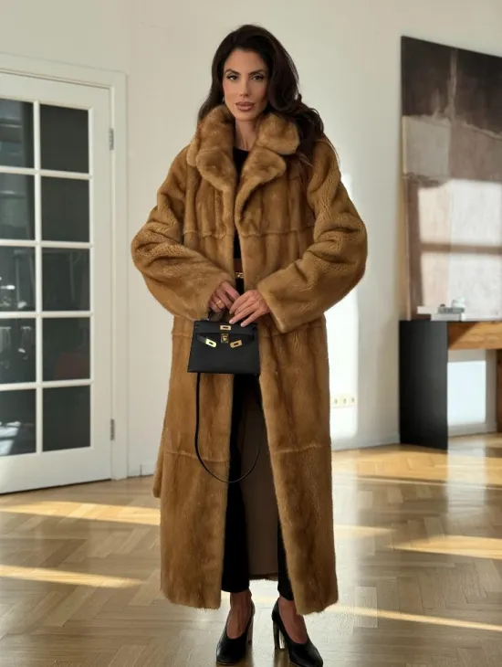 Золотая норковая шуба