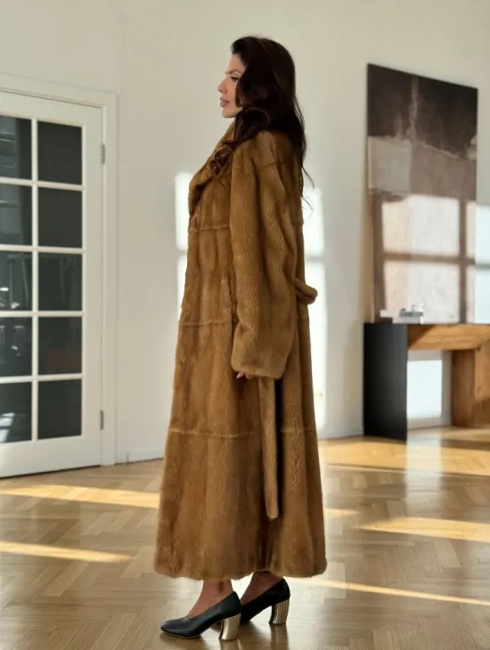 Золотая норковая шуба