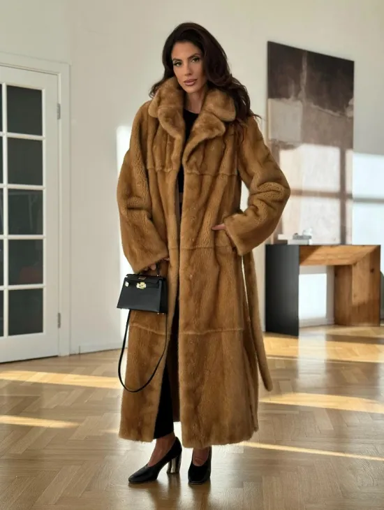Золотая норковая шуба
