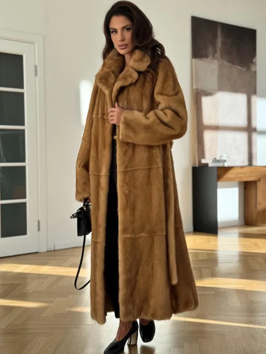 Золотая норковая шуба