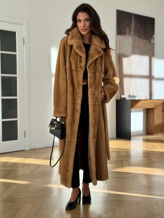 Золотая норковая шуба