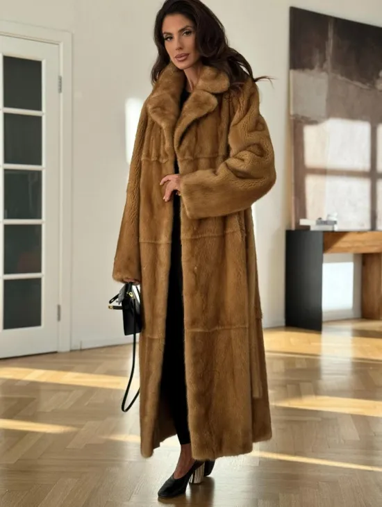 Золотая норковая шуба