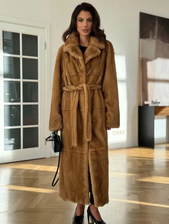 Золотая норковая шуба