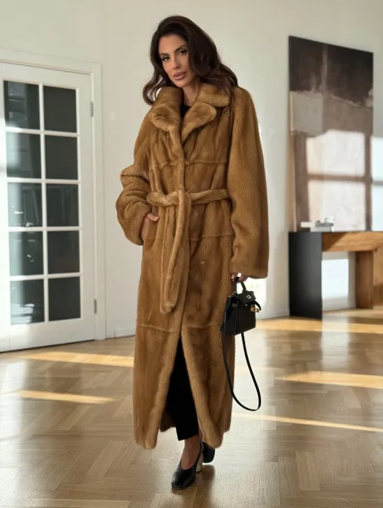 Золотая норковая шуба