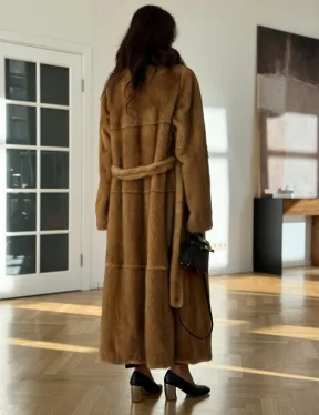 Золотая норковая шуба