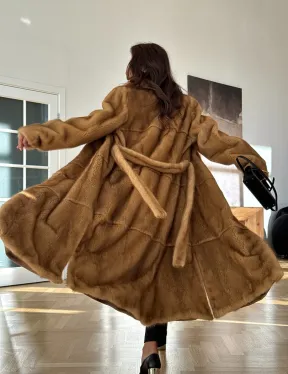 Золотая норковая шуба