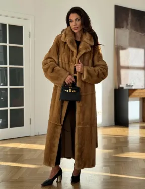 Золотая норковая шуба