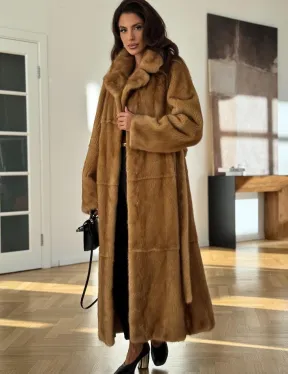 Золотая норковая шуба