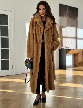 Золотая норковая шуба