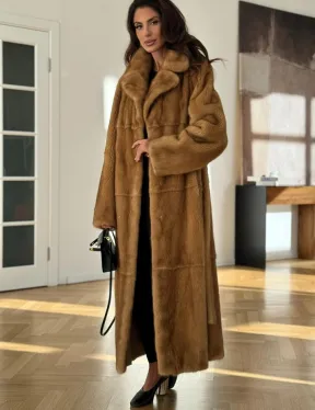 Золотая норковая шуба